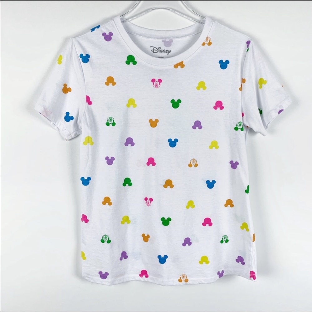 Disney rainbow Mickey all over print shirt